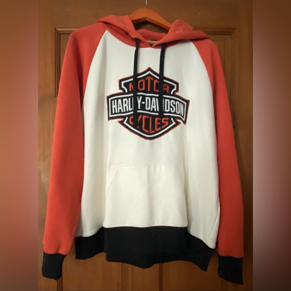 Harley-Davidson Women’s Colorblock Bar & Shield Pullover Hoodie - NWOT